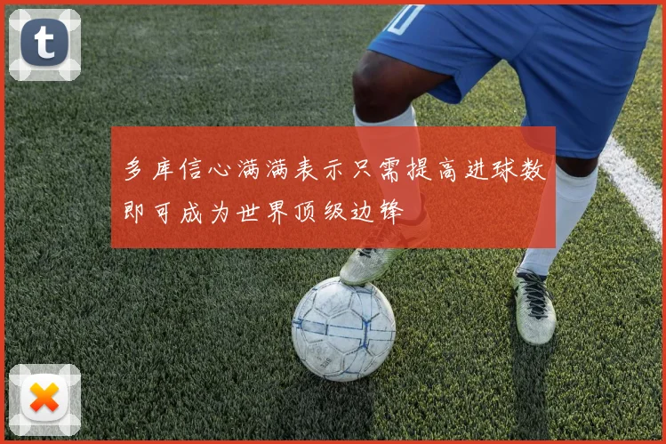 多库信心满满表示只需提高进球数即可成为世界顶级边锋